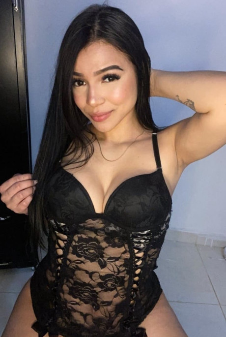 Stunning hispanic amateur only fans model Camilla Lopez fondles her giant tits - #304611