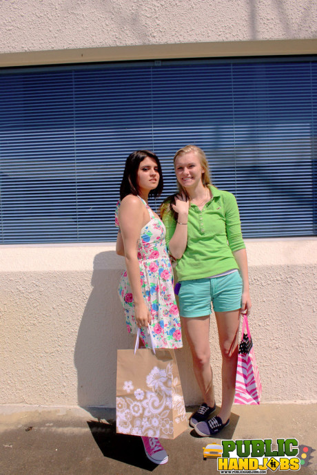 Dirty teens Raquel Roper and Jessie young teen undress a guy and jack him off - #217214