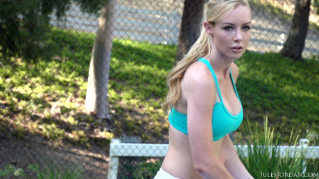 Blondie MILF with perky nips Kayden Kross gets her snatch filled with male dick - #319822