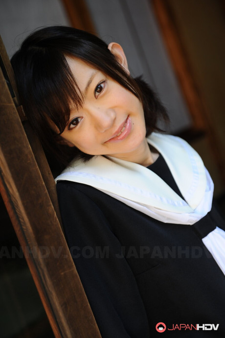 Japanese coed Aoba Itou exposes her twat while wearing a school uniform - #299439