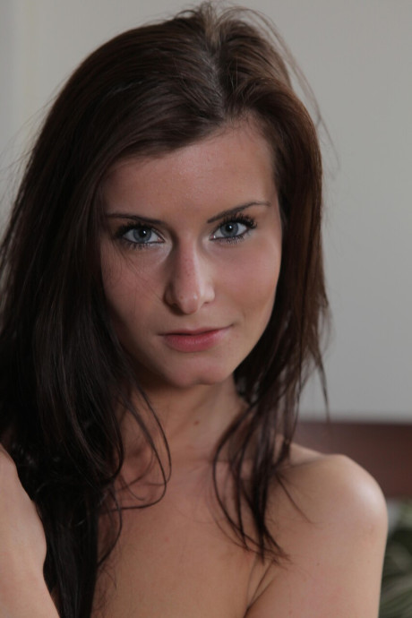 Beautiful brunette shows off her big ass during a sexy striptease - #185898