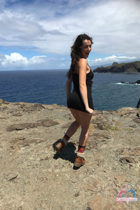 Brunette babe Lily Adams shows off her pretty lovely titties in a pretty compilation - #195993