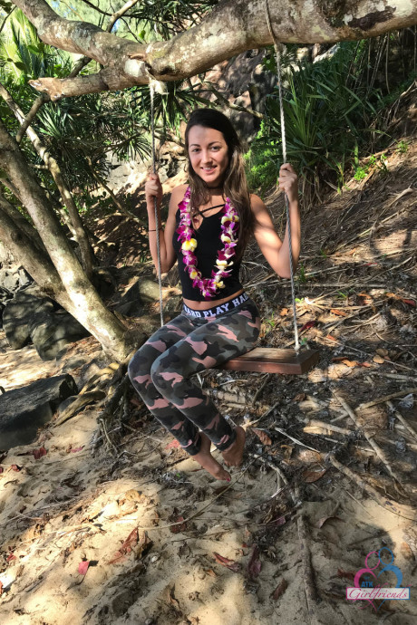 Brunette babe Lily Adams shows off her pretty lovely titties in a pretty compilation - #196004