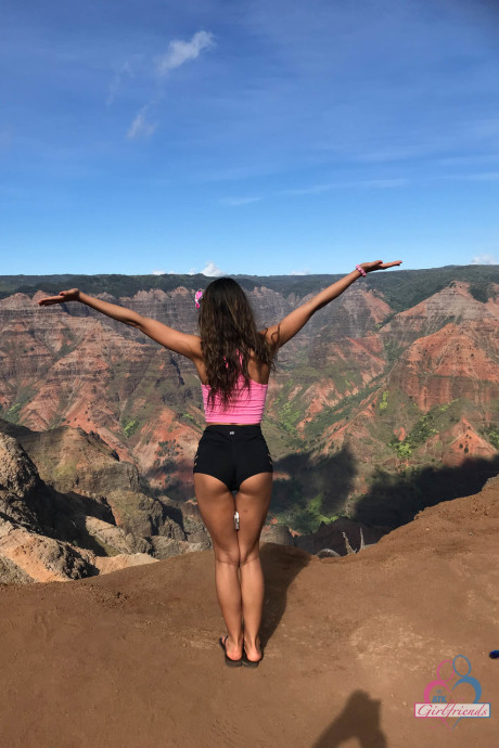 Brunette babe Lily Adams shows off her pretty lovely titties in a pretty compilation - #196011