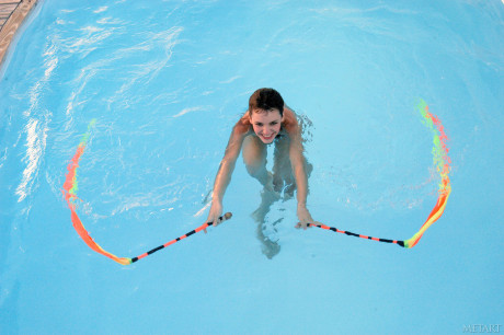 Pretty swimmer Maritza shows her sexy yummy titties & her awesome bush - #221065