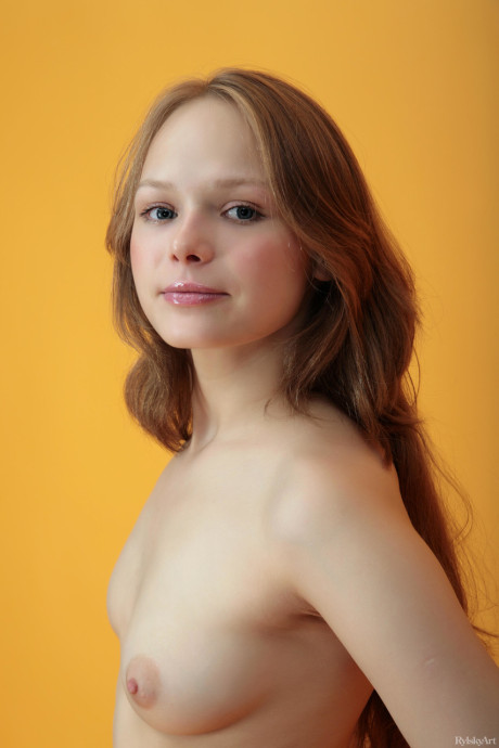 Lovely teen Mia poses completely nude and teases with her charming behind - #207742