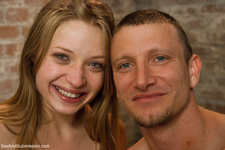 Tied up and ball-gagged American Alyssa Branch gets whipped and slammed - #133510