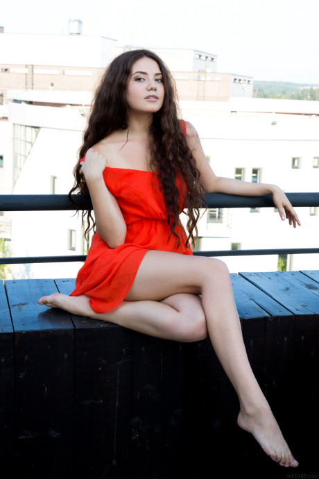 Fine teenie keeps her great body to herself while on a deck and in a bedroom - #290346