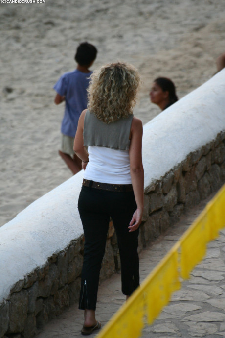 Pretty teen sluts are followed in public places by a creepy voyeur - #289185