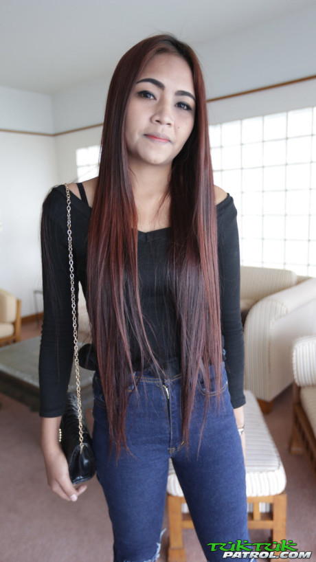 Fine chinese babe Bell strips undressed & fucks in missionary & doggystyle positions - #214457