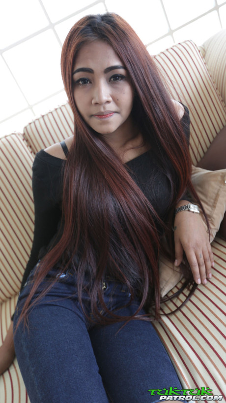 Fine chinese babe Bell strips undressed & fucks in missionary & doggystyle positions - #214460