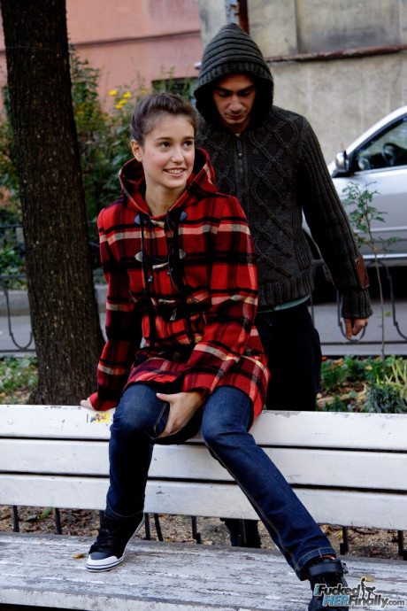 Hot teen Nicole licks a massive dong until it cums in her mouth after hardcore sex - #230074